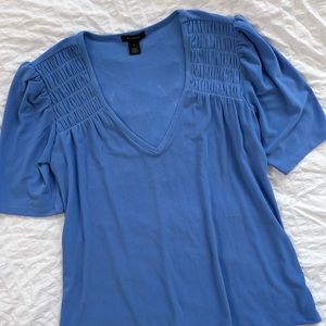 New/Never been worn short sleeve periwinkle halogen blouse